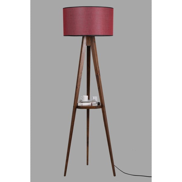 Piros-barna állólámpa textil búrával (magasság 153 cm) Sehbalı Tripod – Opviq lights-image-2