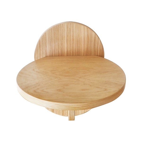 Natúr színű fali polc tölgyfa dekorral Soft – Woodman-image-4