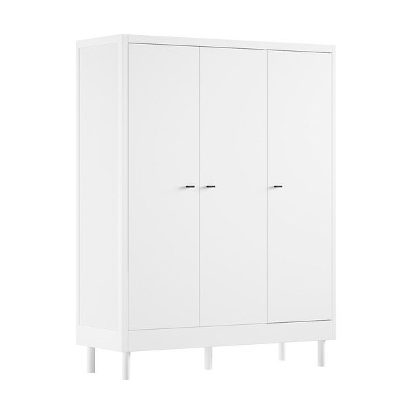 Fehér bükkfa gyerek ruhásszekrény 146x190x55 cm Forrest – Vipack