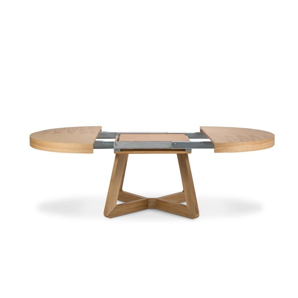 Bodil bővíthető étkezőasztal tölgyfa lábakkal, ø 130 cm - Windsor & Co Sofas-image-4
