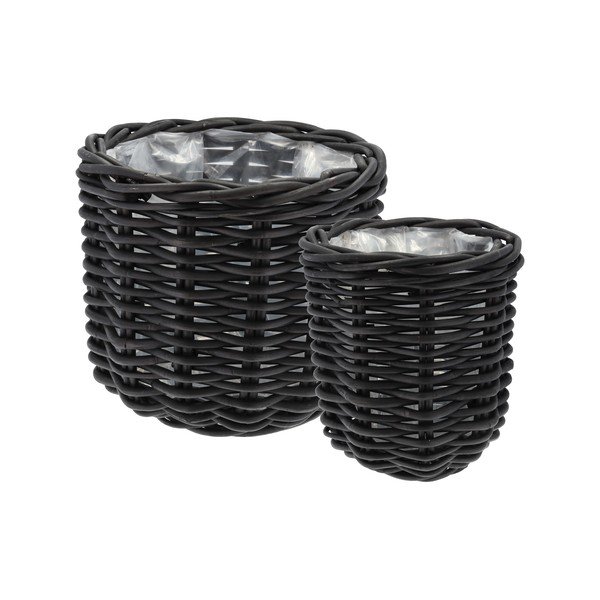 Rattan virágcserép készlet 2 db-os ø 52 cm Vilda – Villa Collection