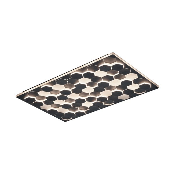 Fekete LED mennyezeti lámpa hangvezérléssel-mobil alkalmazás vezérléssel, fém búrával 70x115 cm Cifavo – CINQUE-image-3