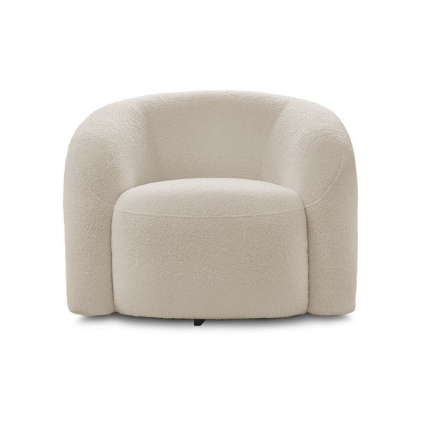 Bézs forgó buklé fotel Elina – Bobochic Paris-image-3