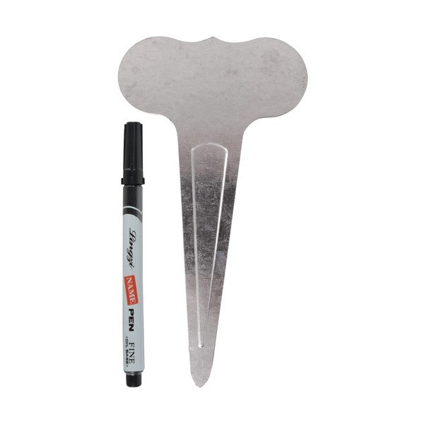 Smooth 6 db-os névtábla szett fekete tollal - Esschert Design-image-2