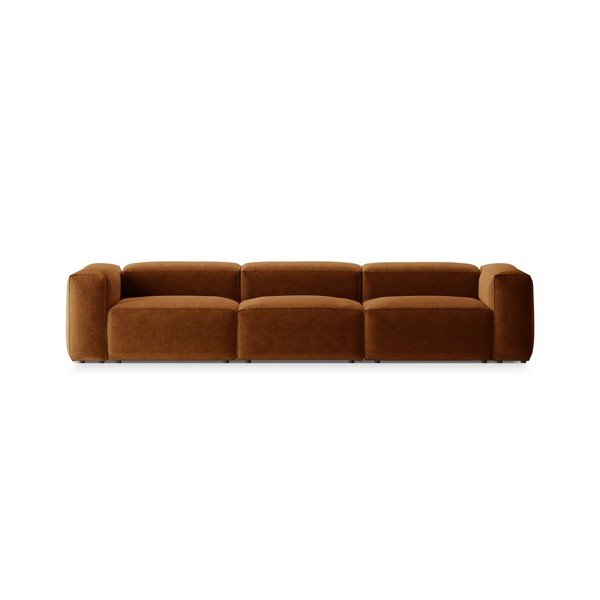 Téglavörös kanapé 364 cm Bergamo – Cosmopolitan Design
