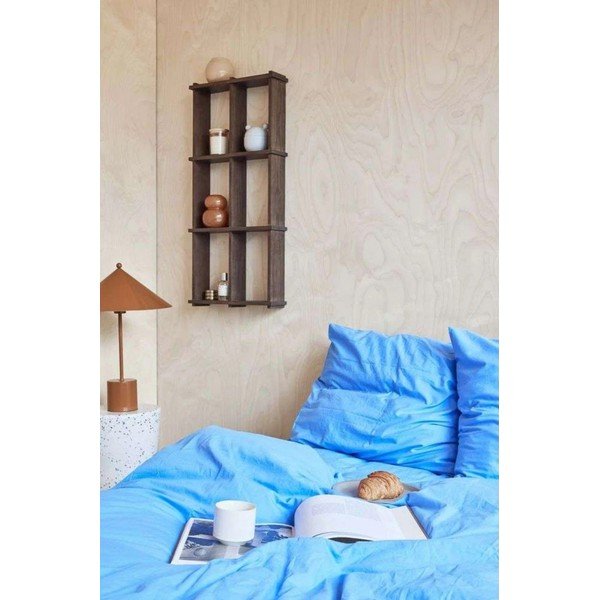 Sötét natúr színű többszintes kőrisfa fali polc 42,5 cm Grid – OYOY Living Design-image-2
