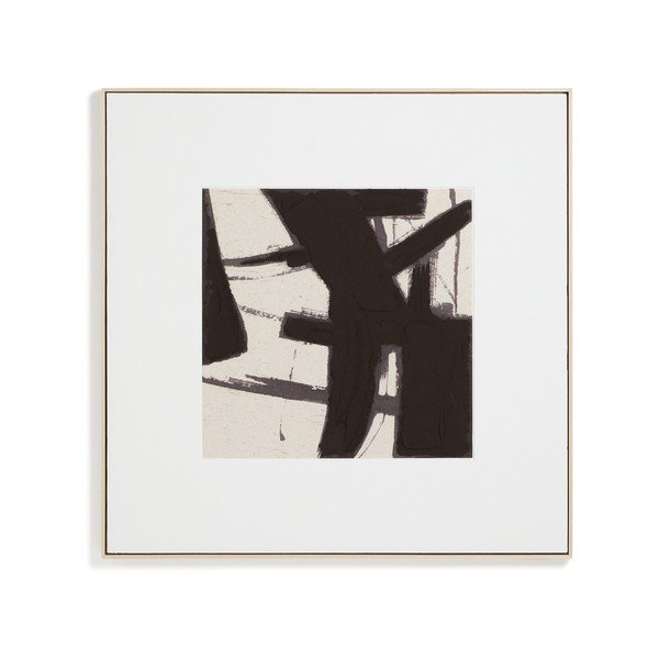 Kézzel festett keretezett-vászon kép 100x100 cm Arilan – Kave Home-image-4