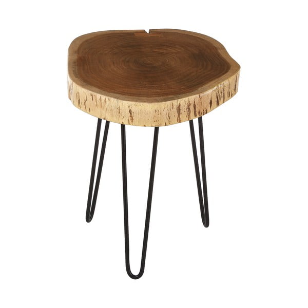 Tárolóasztal akácfa asztallappal 46x48 cm Nandri – Premier Housewares-image-3