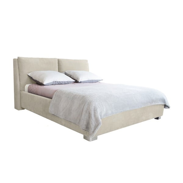 Vicky bézs kétszemélyes ágy, 140 x 200 cm - Mazzini Beds