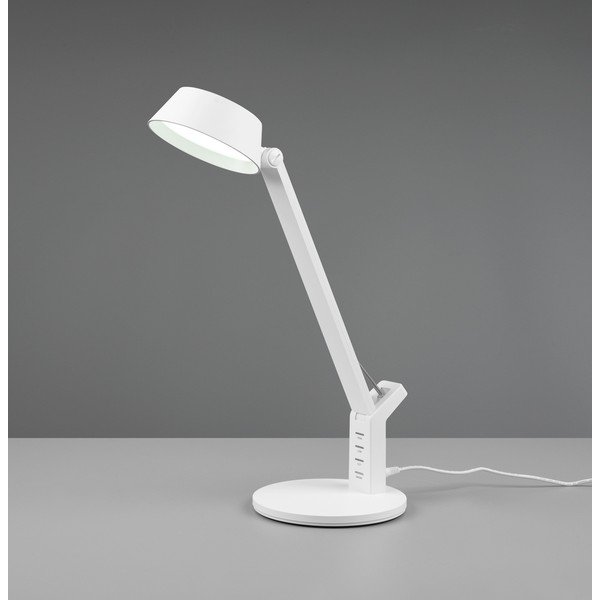 Matt fehér LED dimmelhető asztali lámpa (magasság 40 cm) Ava – Trio-image-3