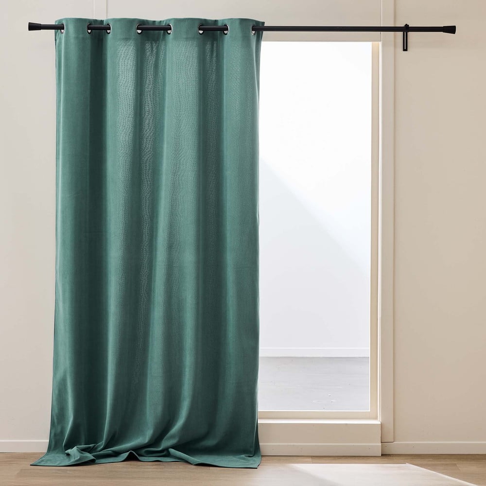 Zöld kordbársony termo függöny 140x260 cm Madison douceur d'intérieur