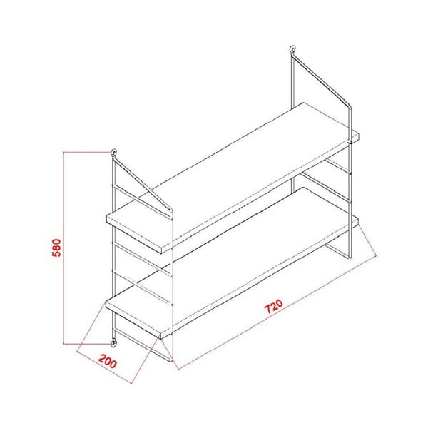 Garetto Armoni fehér fali polc-image-2