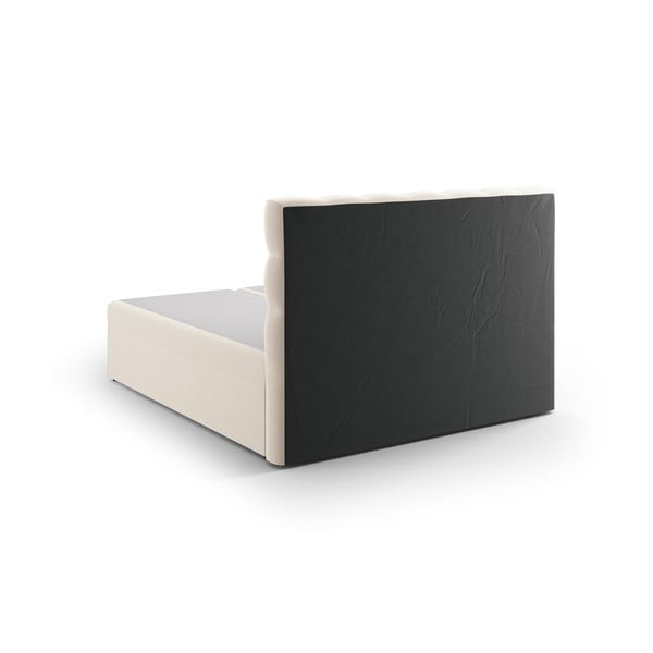 Bézs boxspring ágy tárolóhellyel 160x200 cm Bali – Cosmopolitan Design-image-3