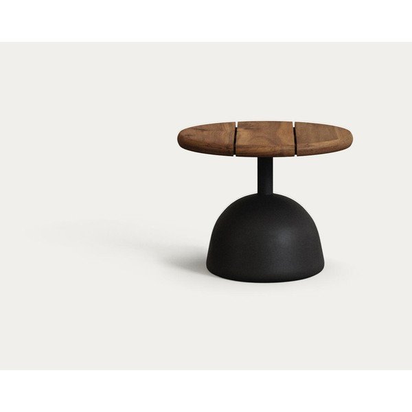 Kerek kerti dohányzóasztal akácfa asztallappal ø 43 cm Saura – Kave Home-image-2
