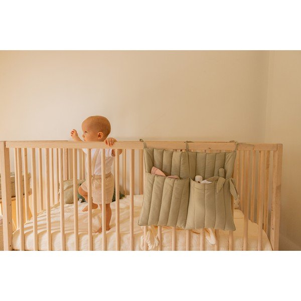 Zsebes tároló kiságyra 40 cm Benjamin Olive – Lorena Canals-image-1