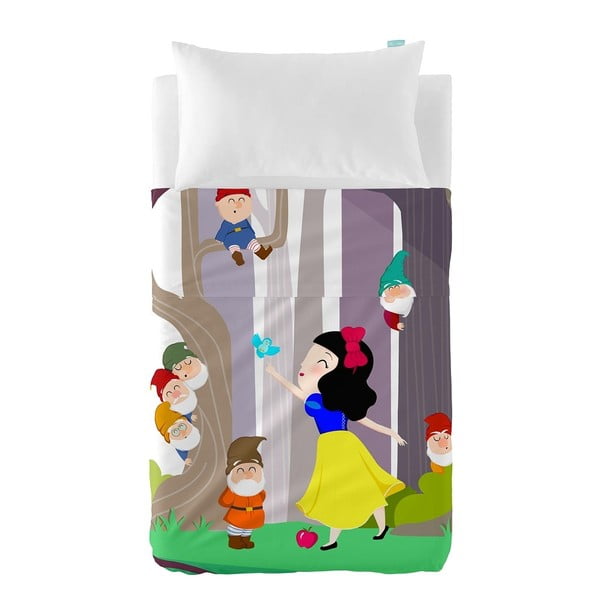Snow White gyermek párnahuzat és ágytakaró, 120 x 180 cm