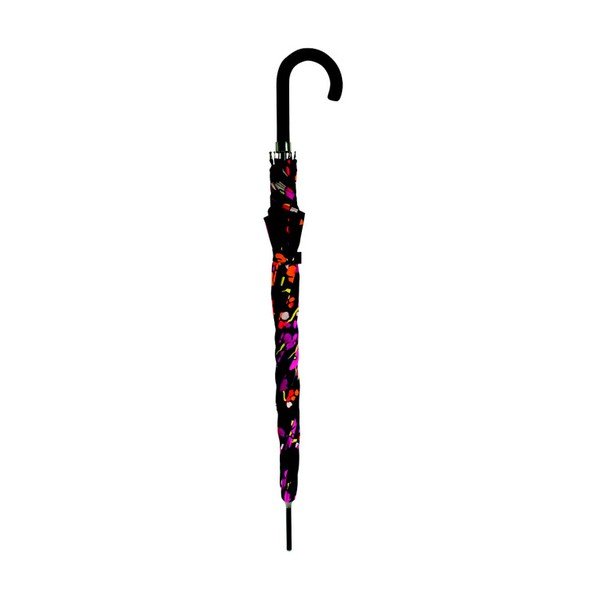 Flower fekete esernyő színes részletekkel, ⌀ 116 cm-image-1