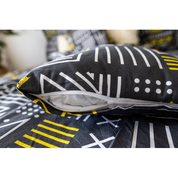 Szürke egyszemélyes pamut ágyneműhuzat 140x200 cm LP Dita Runy – Cotton House-image-3