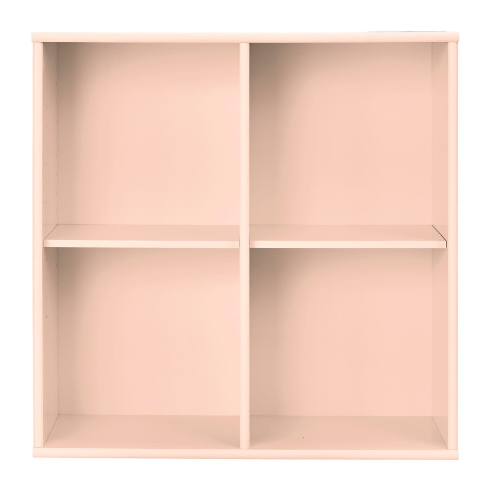 Világos rózsaszín függő könyvespolc 70x70x27 cm Mistral  Hammel Furniture
