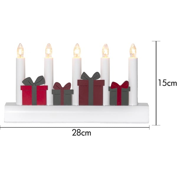 Piros-fehér konnektorhoz csatlakoztatható karácsonyi fénydekoráció Julia – Star Trading-image-4