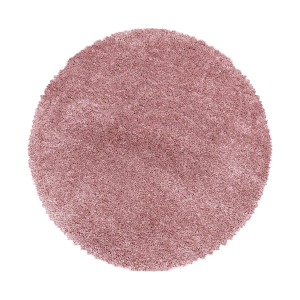 Rózsaszín kerek szőnyeg ø 120 cm Fluffy – Ayyildiz Carpets