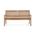 Natúr színű tömörfa kerti pad Noemi – Bizzotto