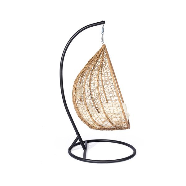 Noela natúr színű mesterséges rattan függőfotel - Bonami Selection-image-3