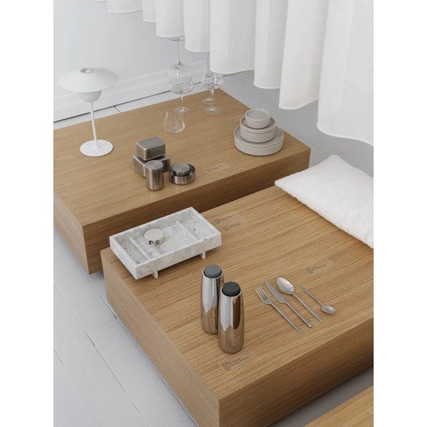 Fekete rozsdamentes acél négyszemélyes desszertes kanál szett 4 db-os Stella – Blomus-image-1