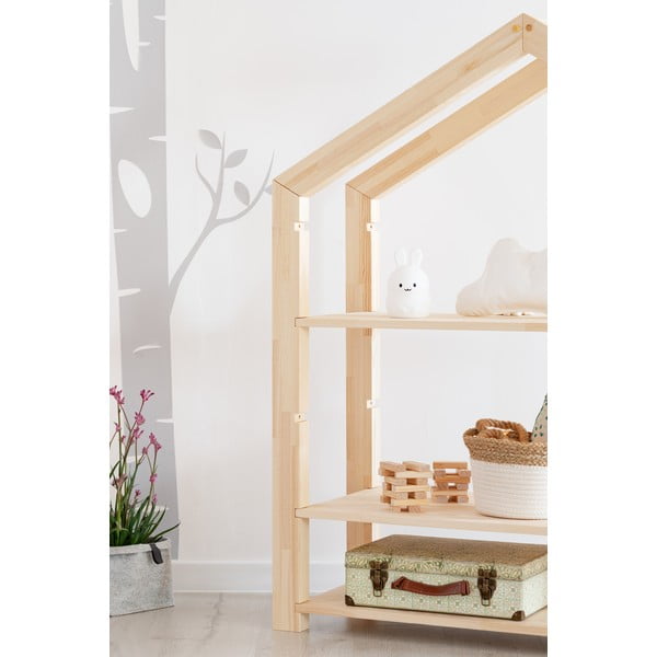 Rela fenyőfa polc gyerekeknek, 40 x 113 cm - Adeko-image-1