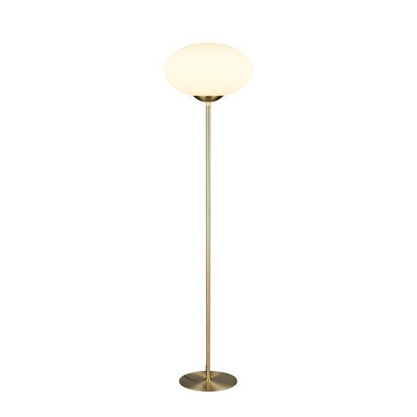 Sárgaréz színű állólámpa üveg búrával (magasság 150 cm) Fomento – Trio-image-2