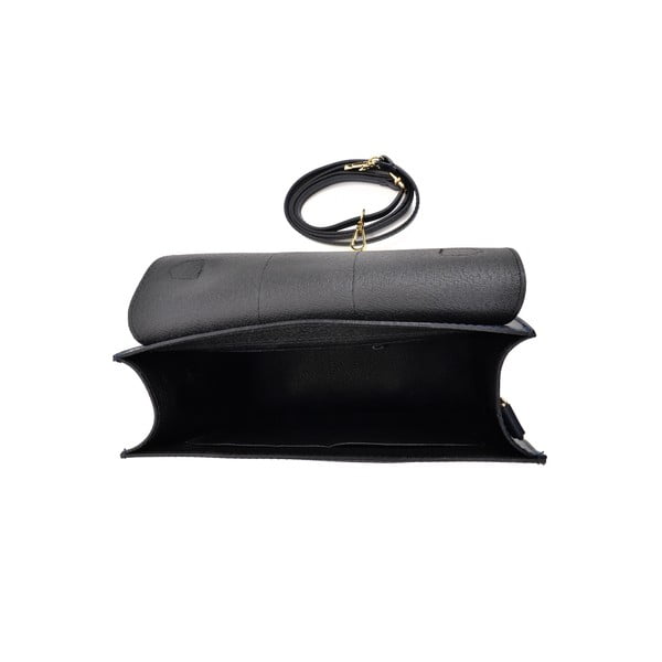 Sötétkék bőr kézitáska, 22 x 27 cm - Isabella Rhea-image-3