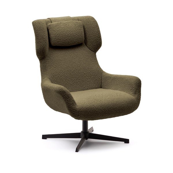 Sötétzöld fotel Zalina – Kave Home