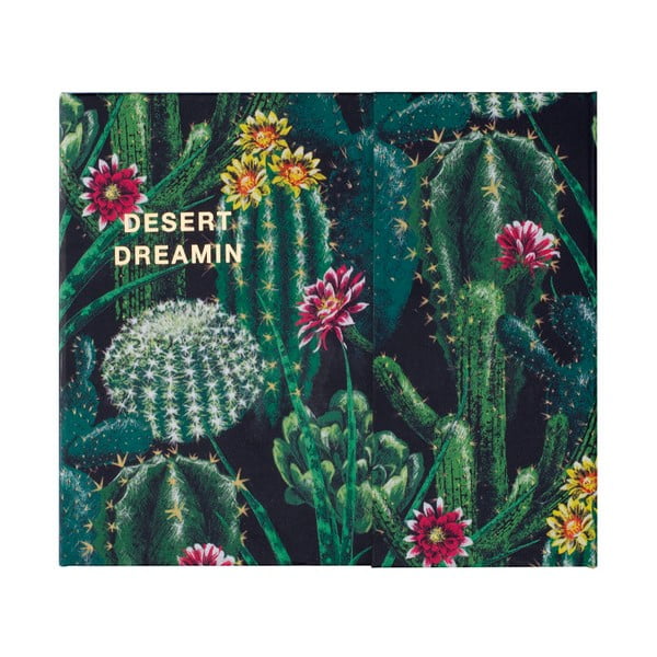 Cacti heti tervező post-itekkel és tárolórekesszel - Tri-Coastal Design