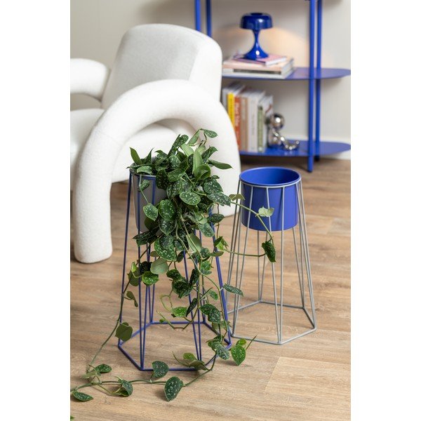 Kék fém asztali lámpa (magasság 20 cm) Moda Retro – Leitmotiv-image-3