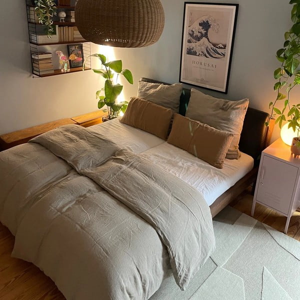 Len párnahuzat 70x90 cm Natural – Linen Tales-image-2