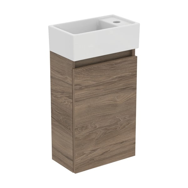 Natúr színű fali mosdó alatti szekrény diófa dekorral 35x55 cm Eurovit+ – Ideal Standard-image-2