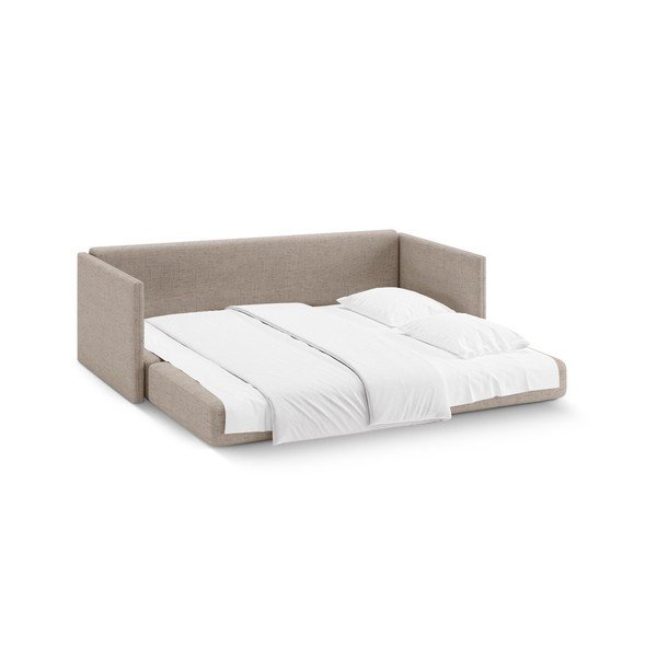 Világosbarna zsenília kinyitható kanapé 209 cm Shannon – Cosmopolitan Design-image-3