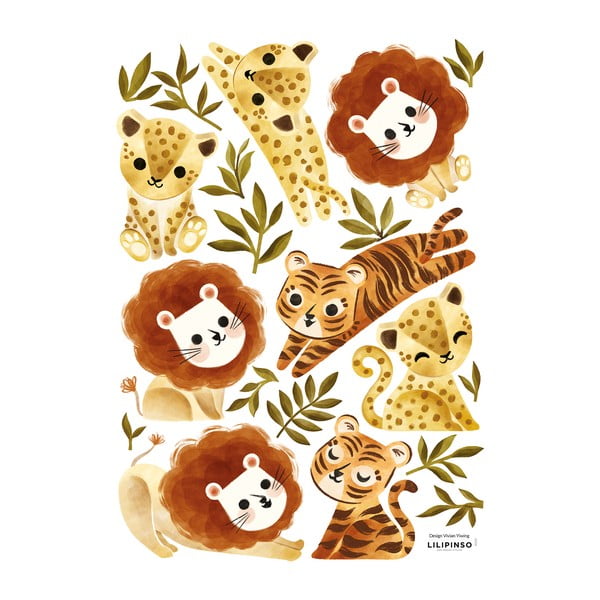 Matrica lap 30x42 cm Little Jungle Animals – Lilipinso