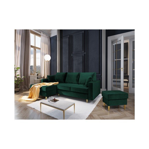 Muguet zöld puff, 60 x 45 cm - Mazzini Sofas-image-3