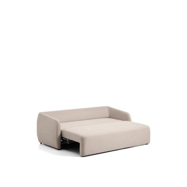 Bézs zsenília kinyitható kanapé 218 cm Laira – Kave Home-image-3