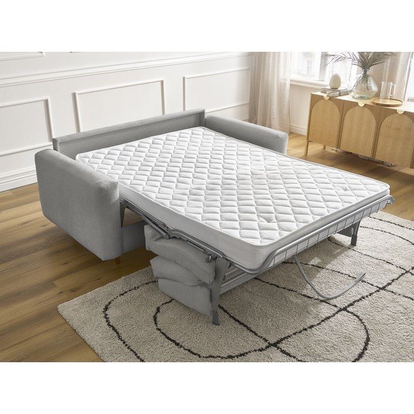 Szürke kinyitható kanapé mindennapos alvásra 200 cm Cocoone – Bobochic Paris-image-1