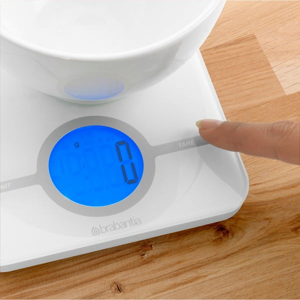 Timer fehér konyhai mérleg - Brabantia-image-1