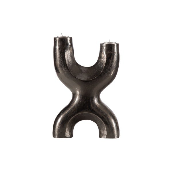 Don X fekete fém gyertyatartó - WOOOD-image-1