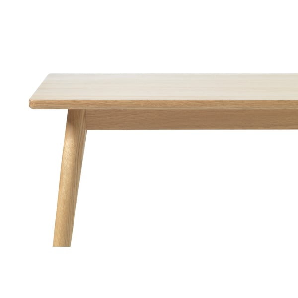 Natúr színű bővíthető étkezőasztal tölgyfa dekoros asztallappal 150x90 cm Barrali – Unique Furniture-image-3