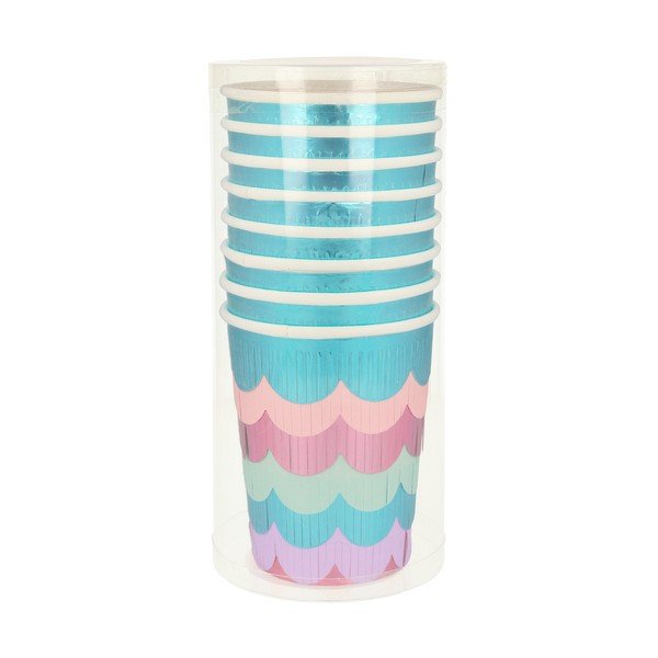 Egyszer használatos papír  pohár készlet 8 db-os Mermaid – Meri Meri-image-2