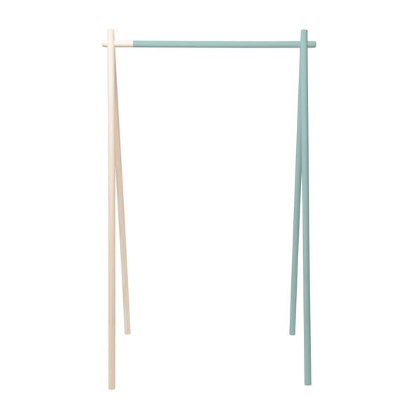 Minimal ruhaállvány világoszöld részletekkel - Really Nice Things-image-1