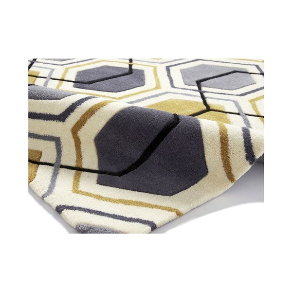 Hong Kong Hexagon Grey & Yellow szőnyeg, 120 x 170 cm - Think Rugs-image-2