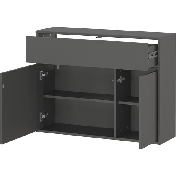 Antracitszürke szekrény 83x63x25 cm Ameca 2.0 – Germania-image-3