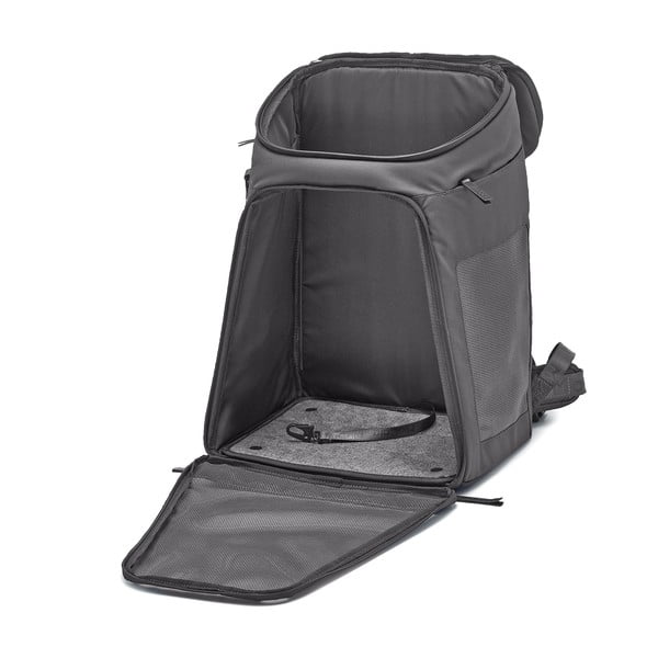 Sötétszürke hátizsák kisállatoknak 27x35 cm Zaino Asphalt – MiaCara