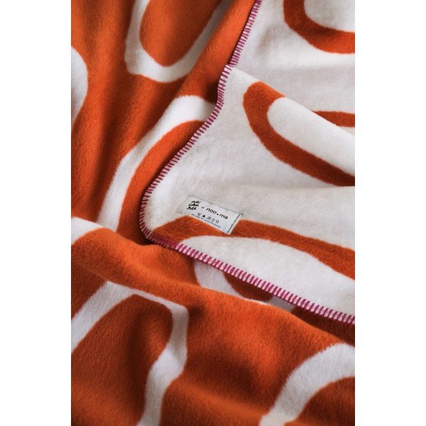 Narancssárga takaró 150x200 cm Swirl – noo.ma-image-3